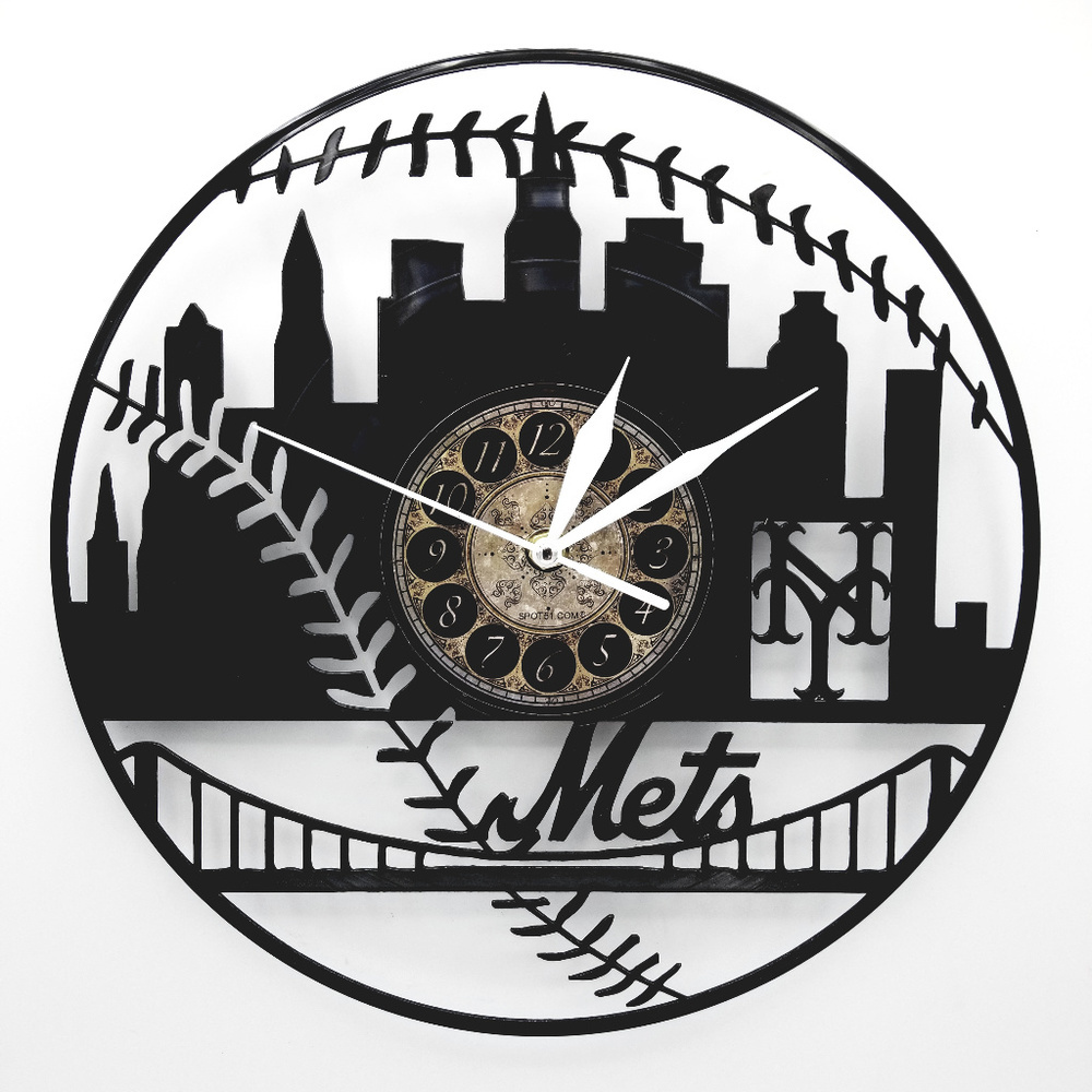 NEY YORK METS vinyl record clock | Man Cave Wal Art NY Baseball Fan Gift